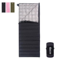 QEZER Daunenschlafsack Ultraleicht Deckenschlafsack kleines Packmaß für Camping und Trekking 3~4 Jahreszeiten Outdoor oder In