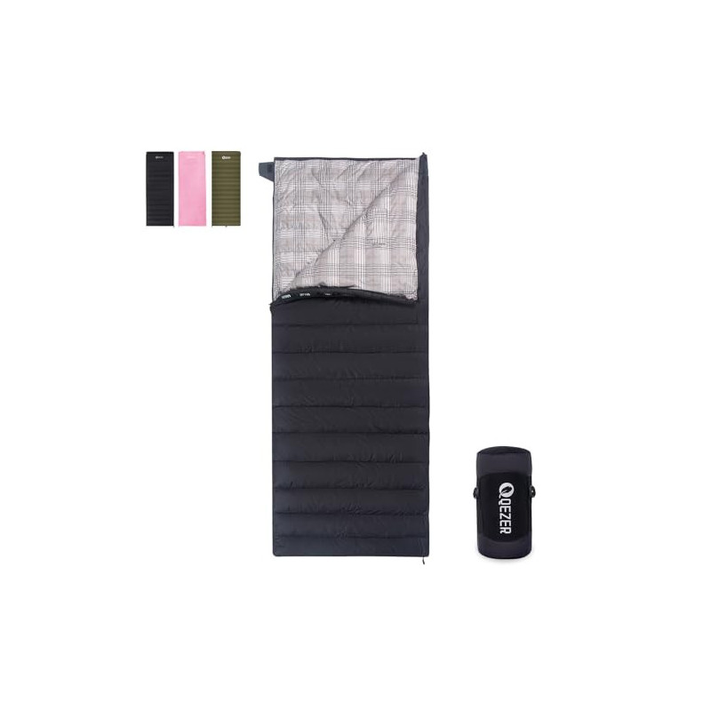 QEZER Daunenschlafsack Ultraleicht Deckenschlafsack kleines Packmaß für Camping und Trekking 3~4 Jahreszeiten Outdoor oder In QEZER Daunenschlafsack Ultraleicht Deckenschlafsack kleines Packmaß für Camping und Trekking 3~4 Jahreszeiten Outdoor oder In