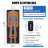 QEZER Daunenschlafsack Ultraleicht Deckenschlafsack kleines Packmaß für Camping und Trekking 3~4 Jahreszeiten Outdoor oder In