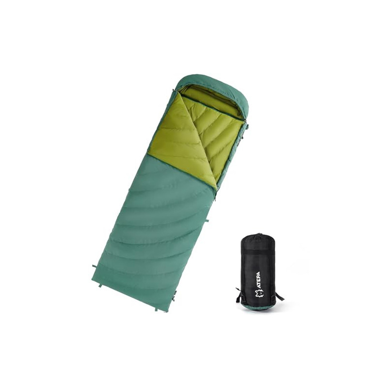ATEPA Daunenschlafsack,Schlafsack Outdoor, Deckenschlafsack mit 600FP Daunen, wasserabweisend, Schlafsäcke für 4 Jahreszeiten ATEPA Daunenschlafsack,Schlafsack Outdoor, Deckenschlafsack mit 600FP Daunen, wasserabweisend, Schlafsäcke für 4 Jahreszeiten