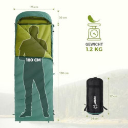 ATEPA Daunenschlafsack,Schlafsack Outdoor, Deckenschlafsack mit 600FP Daunen, wasserabweisend, Schlafsäcke für 4 Jahreszeiten