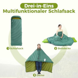 ATEPA Daunenschlafsack,Schlafsack Outdoor, Deckenschlafsack mit 600FP Daunen, wasserabweisend, Schlafsäcke für 4 Jahreszeiten