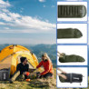 POEPORE Schlafsack Outdoor für Erwachsene 3-4 Jahreszeiten Flanell Schlafsäcke Deckenschlafsack Warmer mit Reißverschluss für