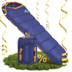 zeitgeist OUTDOOR Schlafsack 3 Jahreszeiten Erwachsene 210x81cm [Stretch] Wasserabweisender Mumienschlafsack Leicht 10°C Komf