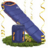 zeitgeist OUTDOOR Schlafsack 3 Jahreszeiten Erwachsene 210x81cm [Stretch] Wasserabweisender Mumienschlafsack Leicht 10°C Komf