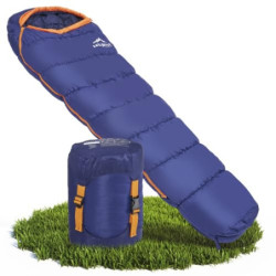 zeitgeist OUTDOOR Schlafsack 3 Jahreszeiten Erwachsene 210x81cm [Stretch] Wasserabweisender Mumienschlafsack Leicht 10°C Komf