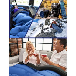 Forceatt Schlafsack Winter, -7 ℃ Bis 20 ℃  2,4kg/210 X 80 cm  4 Jahreszeiten Deckenschlafsäcke Leichtgewichtig, Wasserdicht u