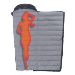 QEZER Daunenschlafsack Ultraleicht Schalfack mit Premium Daunen 8C° bis -3C° für Camping Wandern und Trekking Outdoor 3 Jahre