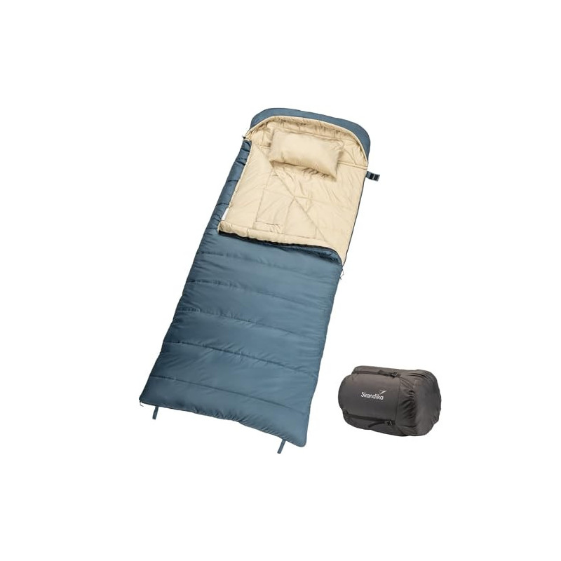 Skandika Schlafsack Oppdal| Deckenschlafsack für Erwachsene, 3 Jahreszeiten, Kompakt, leicht, rechteckig | bis 7 °C, 230 × 90 Skandika Schlafsack Oppdal| Deckenschlafsack für Erwachsene, 3 Jahreszeiten, Kompakt, leicht, rechteckig | bis 7 °C, 230 × 90
