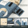 Skandika Schlafsack Oppdal| Deckenschlafsack für Erwachsene, 3 Jahreszeiten, Kompakt, leicht, rechteckig | bis 7 °C, 230 × 90