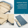 Skandika Schlafsack Oppdal| Deckenschlafsack für Erwachsene, 3 Jahreszeiten, Kompakt, leicht, rechteckig | bis 7 °C, 230 × 90