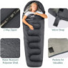 Trail 1-Personen Schlafsack für Erwachsene – Schlafsack 3 Jahreszeiten, Outdoor Frühling Herbst Winter – 300 GSM – für Campin
