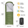 KingCamp - Winterschlafsack Outdoor Warm Tragbar Leicht 3-4 Jahreszeiten Schlafsack für Kinder und Erwachsene Camping Wandern