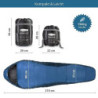 KeenFlex Schlafsack 3-4 Jahreszeiten  Blue +7.0 °C 