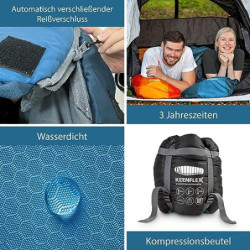 KeenFlex Schlafsack 3-4 Jahreszeiten  Blue +7.0 °C 
