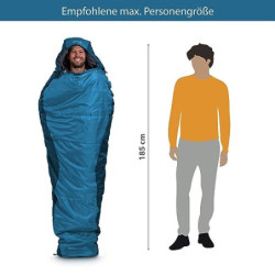 KeenFlex Schlafsack 3-4 Jahreszeiten  Blue +7.0 °C 