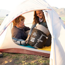 Naturehike Baumwollschlafsack mit Kapuze, 3-Jahreszeiten-Schlafsack, Leicht, Tragbar und Spleißbar, Gefüllt mit 180 g/m2 HHoc