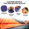 Tourbold Daunenschlafsack Outdoor | 3 Jahreszeiten | Ultraleicht  1250 g  | Kleines Packmaß | Extra Langer Reißverschluss | K