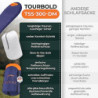 Tourbold Daunenschlafsack Outdoor | 3 Jahreszeiten | Ultraleicht  1250 g  | Kleines Packmaß | Extra Langer Reißverschluss | K