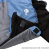 your GEAR XXL Schlafsack Sumatra -7°C Warmer Deckenschlafsack 230x100 cm 3-4 Jahreszeiten Futter aus 100% Baumwolle Blau Grau