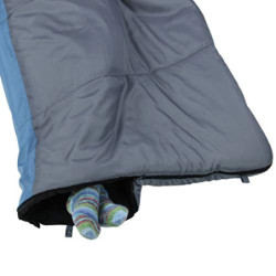 your GEAR XXL Schlafsack Sumatra -7°C Warmer Deckenschlafsack 230x100 cm 3-4 Jahreszeiten Futter aus 100% Baumwolle Blau Grau