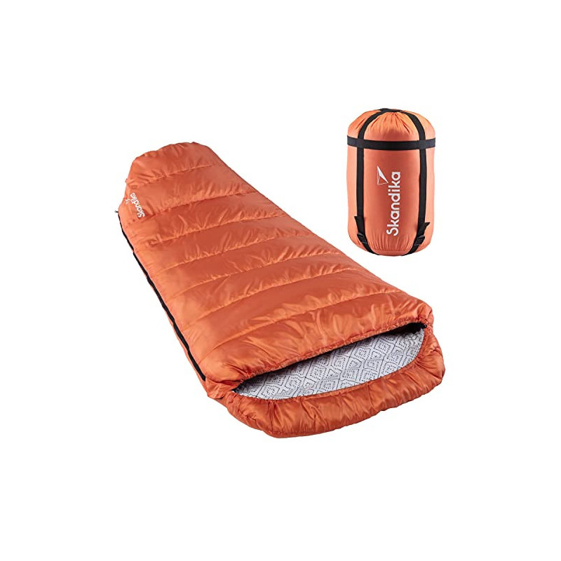 Skandika Schlafsack Vegas | XXL Mumienschlafsack mit Polycotton Innenfutter, für Erwachsene, koppelbar, 3 Jahreszeiten, bis - Skandika Schlafsack Vegas | XXL Mumienschlafsack mit Polycotton Innenfutter, für Erwachsene, koppelbar, 3 Jahreszeiten, bis -