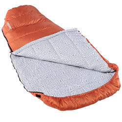 Skandika Schlafsack Vegas | XXL Mumienschlafsack mit Polycotton Innenfutter, für Erwachsene, koppelbar, 3 Jahreszeiten, bis -