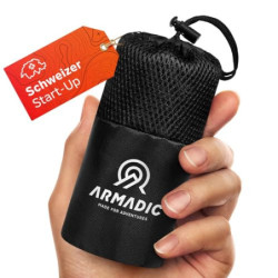 Armadic Hüttenschlafsack aus Mikrofaser  nur 230g  - Ultra leicht, klein und dünn. Reiseschlafsack, Schlafsack Inlett, Inlay 