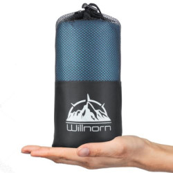 WILLNORN 2in1 Hüttenschlafsack Baumwolle aus Mikrofaser, Schlafsack mit durchgängigem Reißverschluss, Leichter Komfort hütten