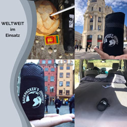 Backpackers Journey Hüttenschlafsack  nur 168g , ultraleichter und platzsparender Reiseschlafsack aus Mikrofaser. Ideal für 