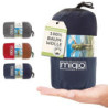 Miqio® 2in1 Baumwoll-Hüttenschlafsack mit durchgängigem Reißverschluss  Koppelbar : Leichter Komfort Reiseschlafsack und XL R