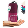 Fit-Flip Hüttenschlafsack Baumwolle - ultraleichter Innenschlafsack 325g - dünner Reiseschlafsack - kompakt, klein & seidig w