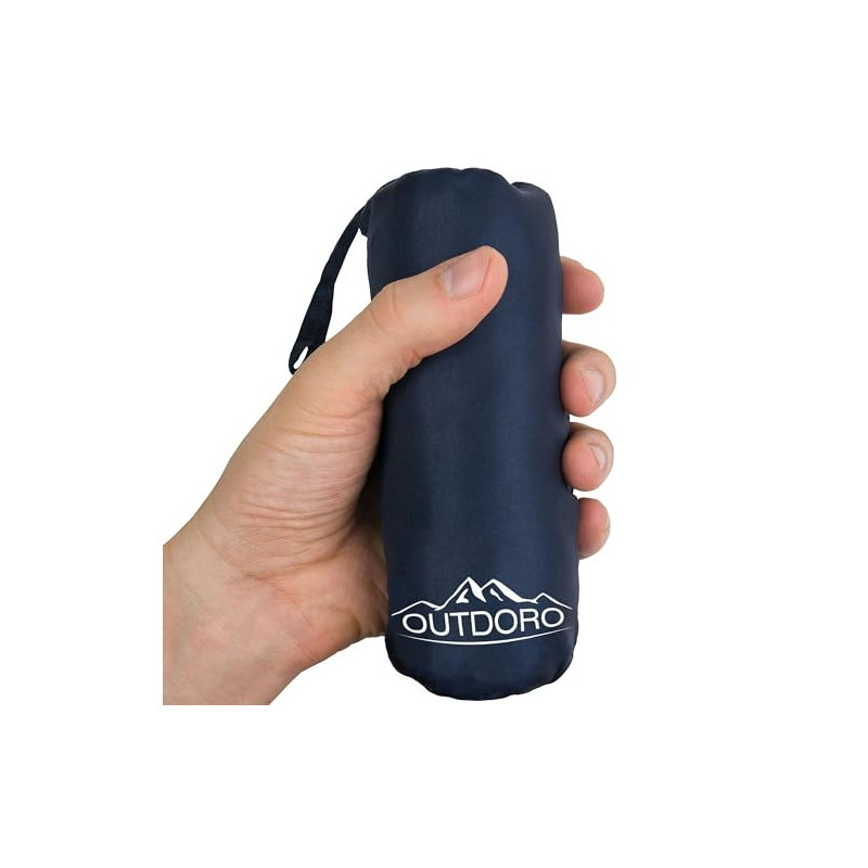 Outdoro Hüttenschlafsack, Ultra-Leichter Reise-Schlafsack, nur 230 g aus Mikrofaser, dünn & klein, Inlett, Travel-Sheet Outdoro Hüttenschlafsack, Ultra-Leichter Reise-Schlafsack, nur 230 g aus Mikrofaser, dünn & klein, Inlett, Travel-Sheet
