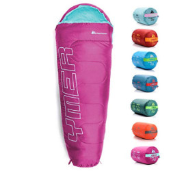 meteor Premium Kinder-Schlafsack Sommer Ultra-leicht Kinder Hüttenschlafsack Komfortbel Jugendliche Camping Deckenschlafsack 