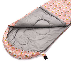 meteor Premium Kinder-Schlafsack mit Rucksack Ultraleicht Kinder Hüttenschlafsack Komfortbel Jugendliche Camping Deckenschlaf