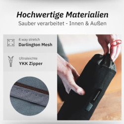 NORDKAMM® Hüttenschlafsack aus Baumwolle Ultraleicht  360 g , waschbares Schlafsack Inlett  210 x 80 cm , Hüttenschlafsack le