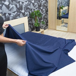 Silkrafox Cotton XL extra großer Hüttenschlafsack Baumwolle mit Reißverschluss und Kissen Fach Leichter Sommer Schlafsack Inl