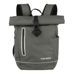 Travelite Rolltop Rucksack wasserfest, Fahrradrucksack, Freizeitrucksack mit Rolltop Verschluss & Reflektoren, BASICS, 48 cm,