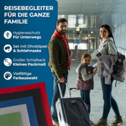 STYNGARD 2in1 Hüttenschlafsack Ultraleicht aus Mikrofaser [200g] - Ultraleichter Schlafsack kleines Packmaß - Dünner Schlafsa