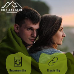 Highland Camp Hüttenschlafsack  grün 