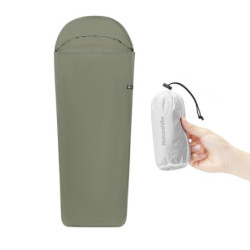 Naturehike Hüttenschlafsack Ultralight Schlafsack Liner nur 128g Reisedecke mit Small Pack Size Innenschlafsack für Backpacki