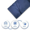 Silkrafox Compact Hüttenschlafsack, Ultraleicht Inlett aus Mikrofaser, Kunst-Seidenschlafsack, Schlafsack Inlay für Reise, So