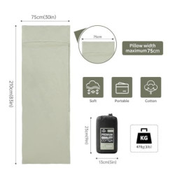 Naturehike Hüttenschlafsack 100% Baumwolle Seidenschlafsack Hüttenschlafsack Seide Ultraleicht Schlafsack Inlet für Sommer, R