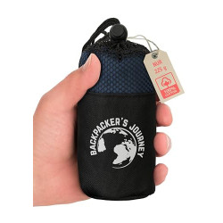 Backpackers Journey Hüttenschlafsack Ultraleicht  nur 225g  aus 100% Baumwolle. Hygieneschlafsack ohne Reissverschluss  Kein