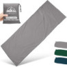 WILLNORN Hüttenschlafsack 100% Baumwolle - Klein und Dünn Travel Sheet, XL 220 x 95 cm - Atmungsaktiv & Kompakt - Reiseschlaf