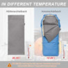 WILLNORN Hüttenschlafsack 100% Baumwolle - Klein und Dünn Travel Sheet, XL 220 x 95 cm - Atmungsaktiv & Kompakt - Reiseschlaf