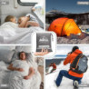WILLNORN Hüttenschlafsack 100% Baumwolle - Klein und Dünn Travel Sheet, XL 220 x 95 cm - Atmungsaktiv & Kompakt - Reiseschlaf