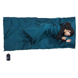 BROWINT Seidenschlafsack, Hüttenschlafsack aus 100% Naturseide, Extrabreite 220x110cm, 220x87cm, 185x87cm, Schlafsack Inlett,
