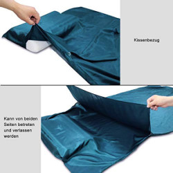 BROWINT Seidenschlafsack, Hüttenschlafsack aus 100% Naturseide, Extrabreite 220x110cm, 220x87cm, 185x87cm, Schlafsack Inlett,