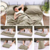 VILISUN Hüttenschlafsack, Schlafsack Inlett, Sommerschlafsack, Reiseschlafsack dünn leicht & kompakt, Ideal für Hostels Bergh
